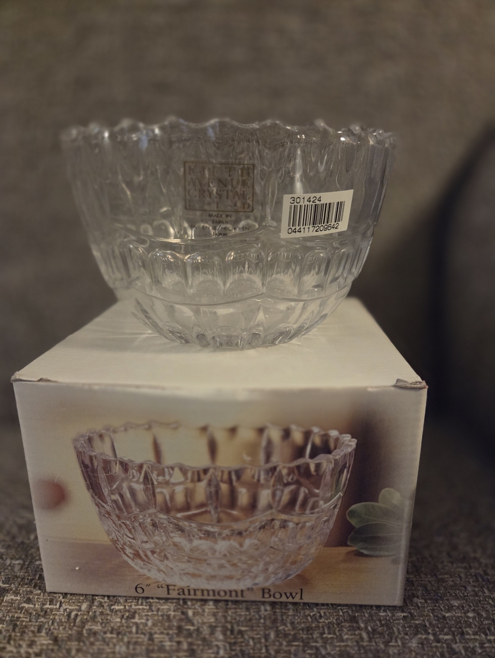 New In Box Fifth Avenue Crystal 6" Fairmont Bowl
